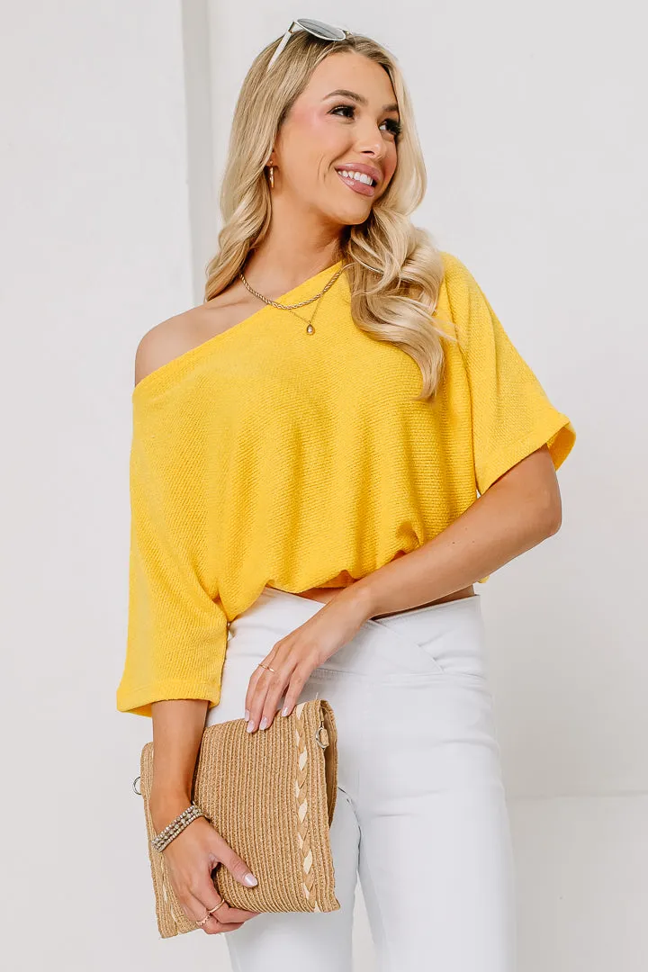 A Ray Of Sunshine Cropped Top | Yellow