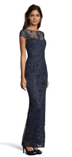 Adrianna Papell AP1E204700 Long Formal Floral Evening Dress