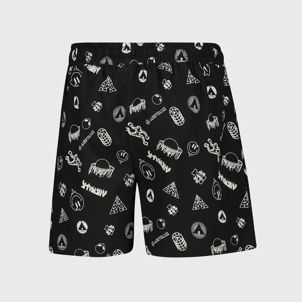 Airwalk Youth Deck AOP  Shorts Black/Multi