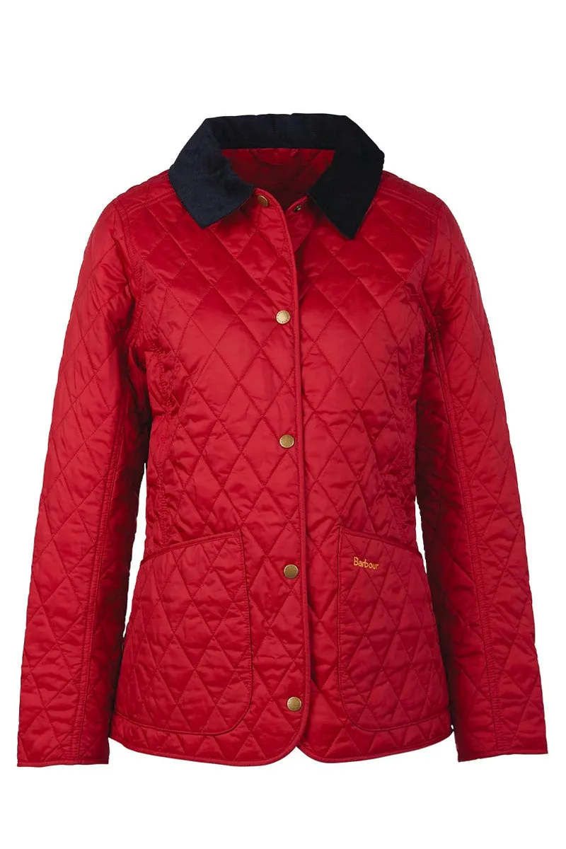 Annandale Quilted Jacket Dark Red