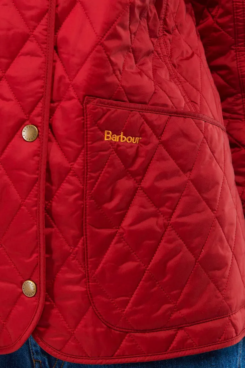 Annandale Quilted Jacket Dark Red