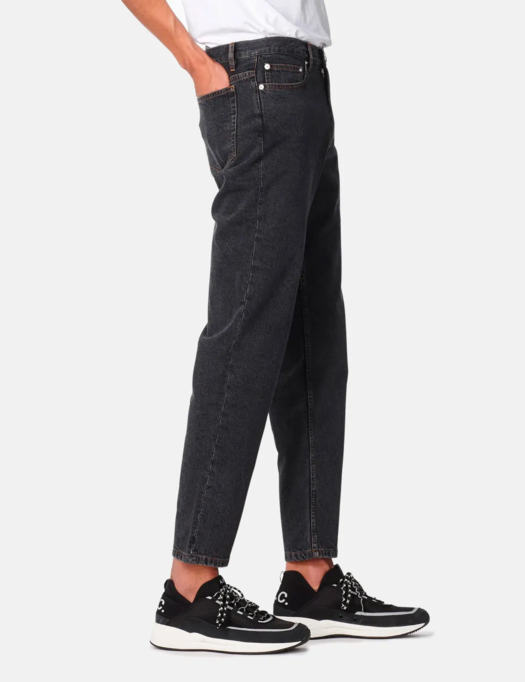 A.P.C. Martin Tapered Jean - Delave Black