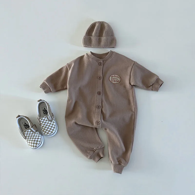 Baby Boys Solid Color Jumpsuits Wholesale 23113037