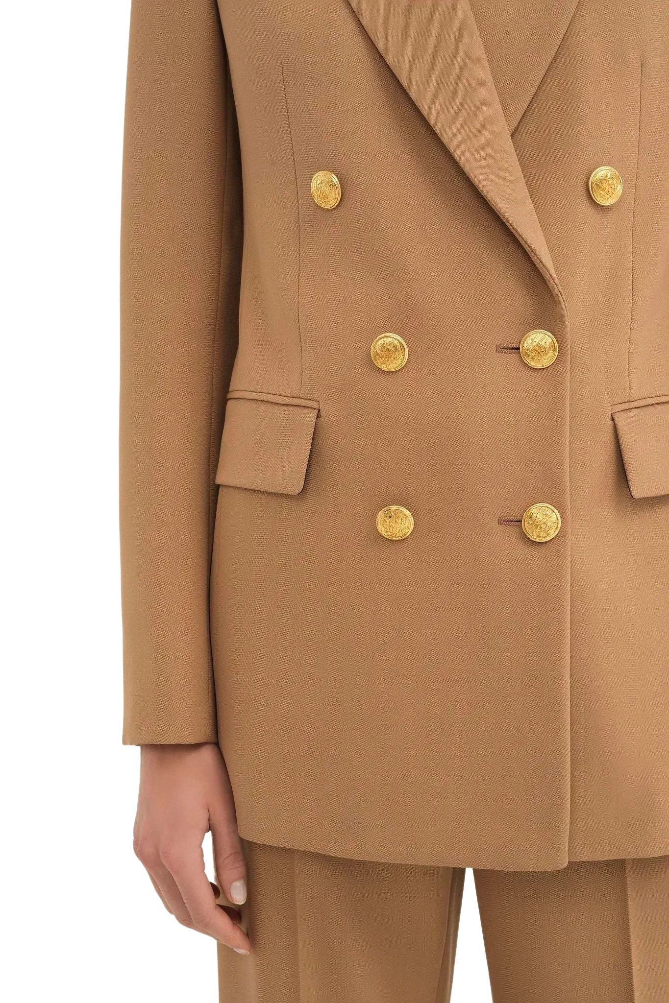 Chloe Wool Grain de Poudre Tailored Jacket