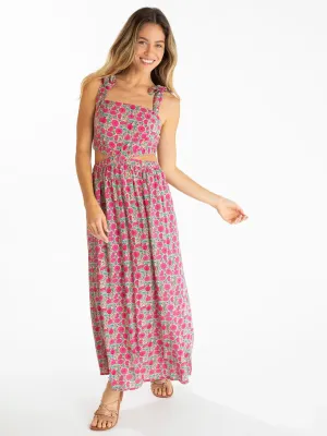 Courtney Maxi Dress - Pink Puff Floral