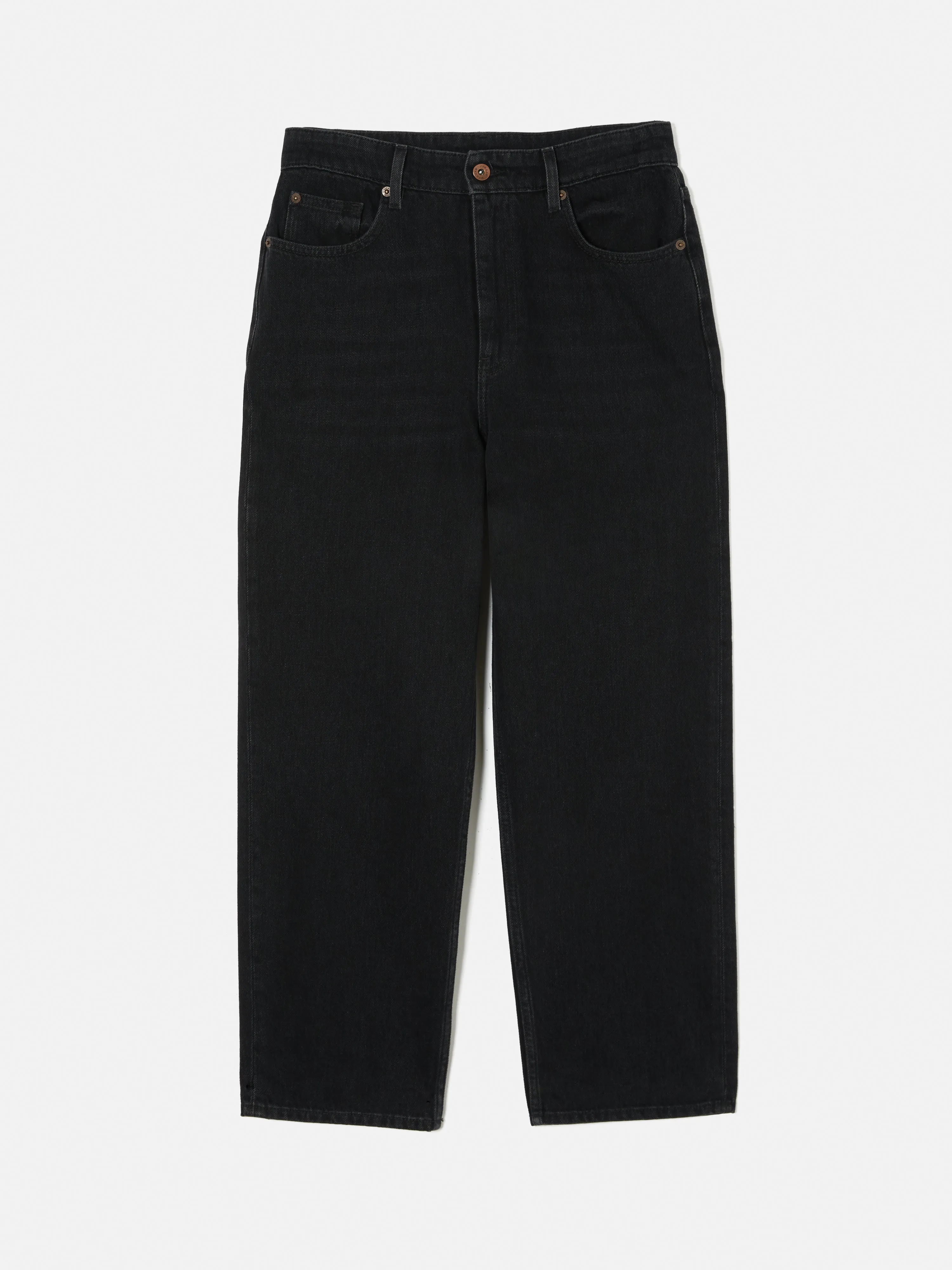 Delmont Cropped Tapered Jean | Washed Black