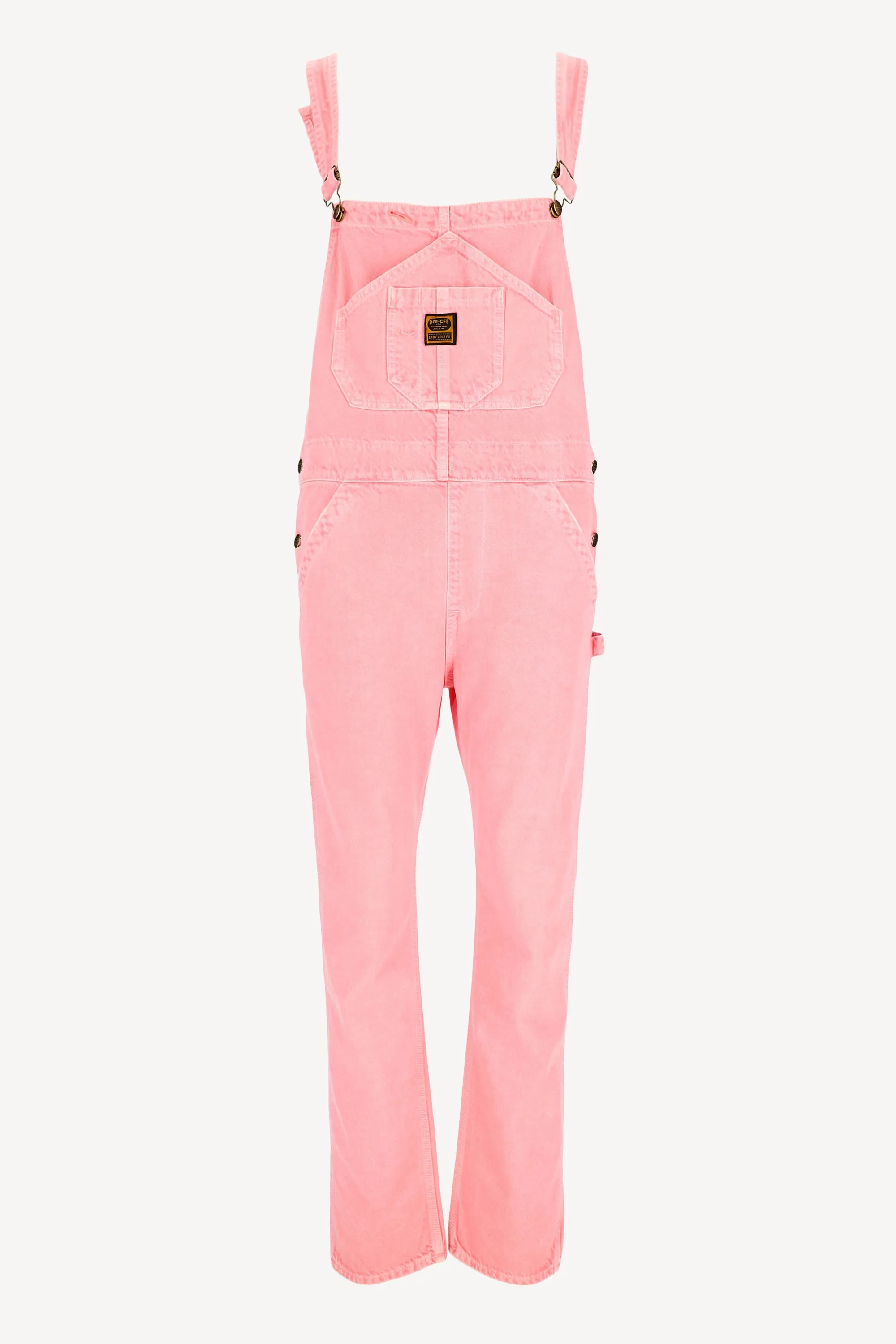 Denim-Overall Salopette in Washington Pink