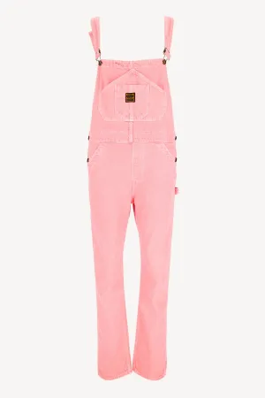 Denim-Overall Salopette in Washington Pink