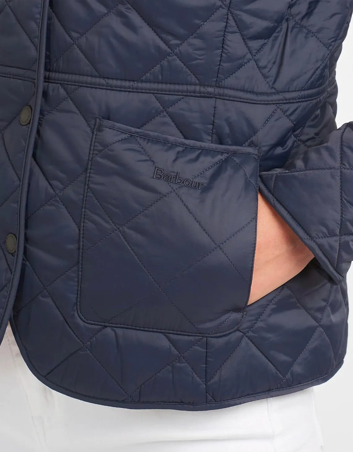 Deveron Quilted Jacket Navy / Pale Pink