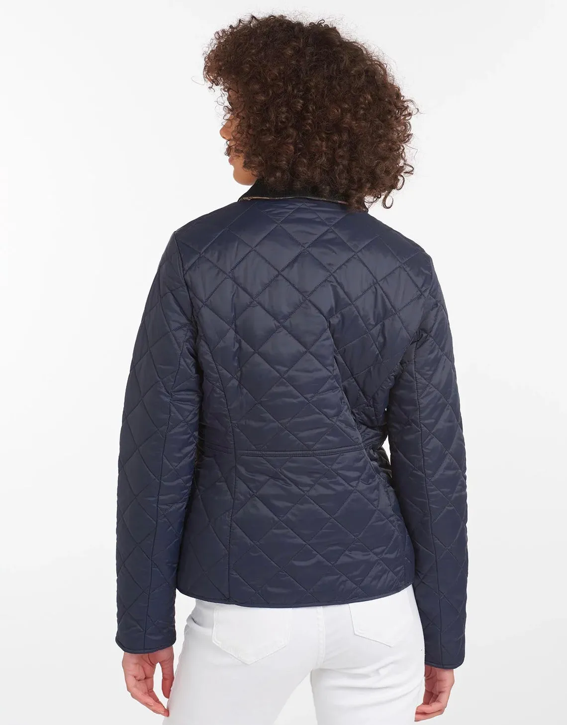 Deveron Quilted Jacket Navy / Pale Pink