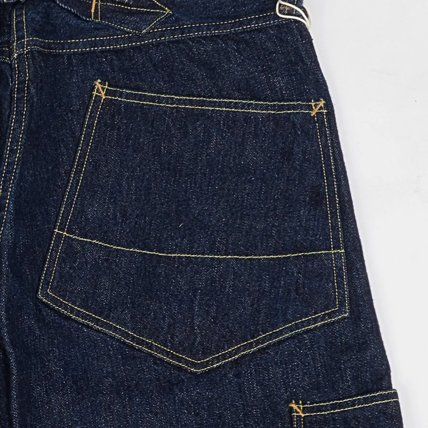 Freewheelers 2022004 'Bake Head' 14oz Denim Overall - Rinsed