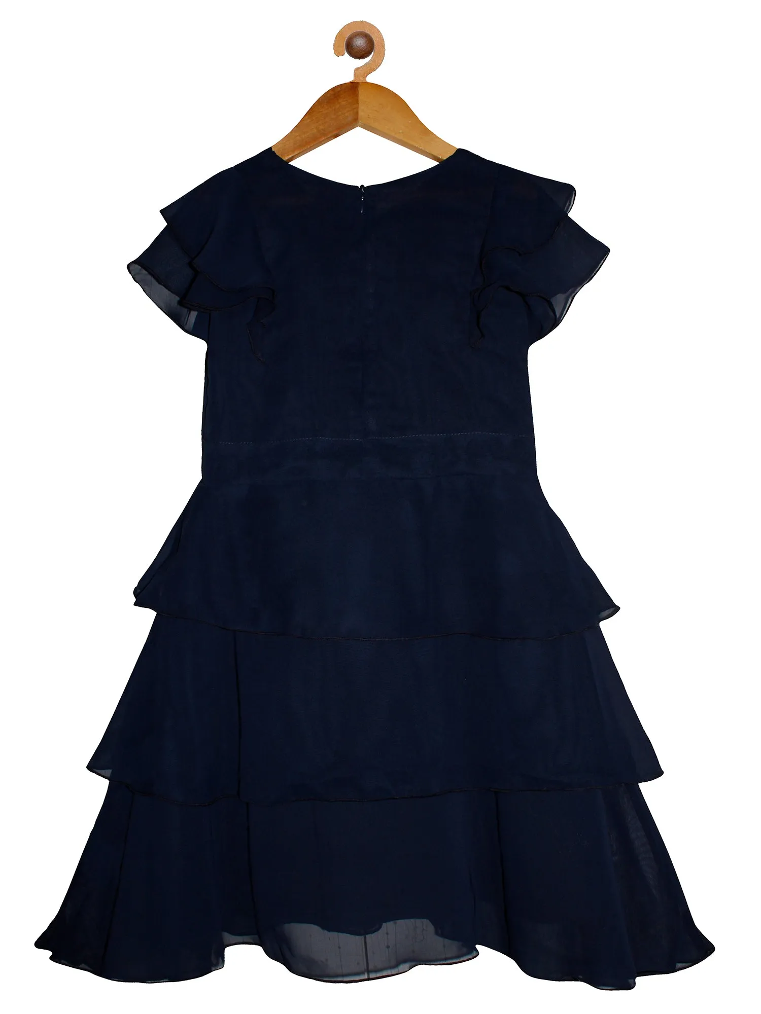 Girls Long Dress with Frill Sleeves