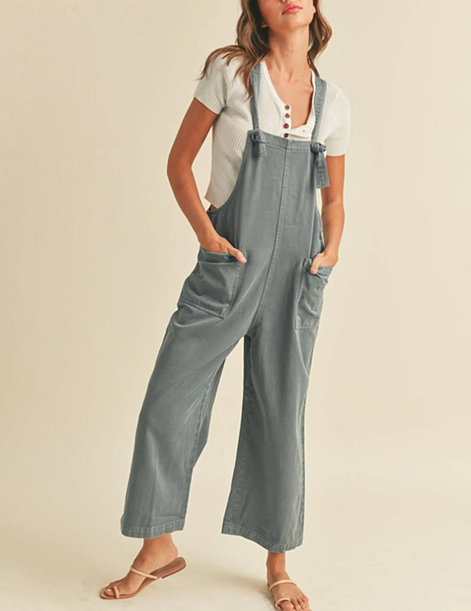 Julia Washed Tencel Overalls