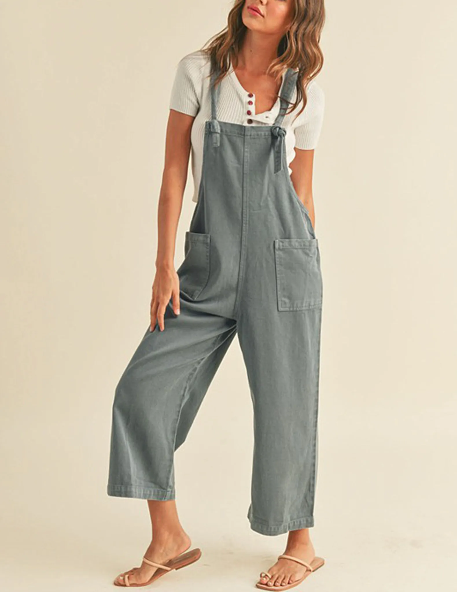 Julia Washed Tencel Overalls