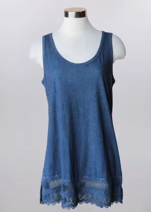 Keren Hart tank 22004, lace hem (3 colors)