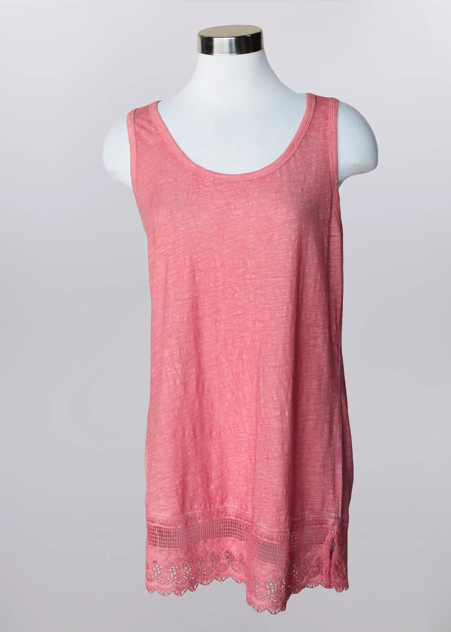 Keren Hart tank 22004, lace hem (3 colors)