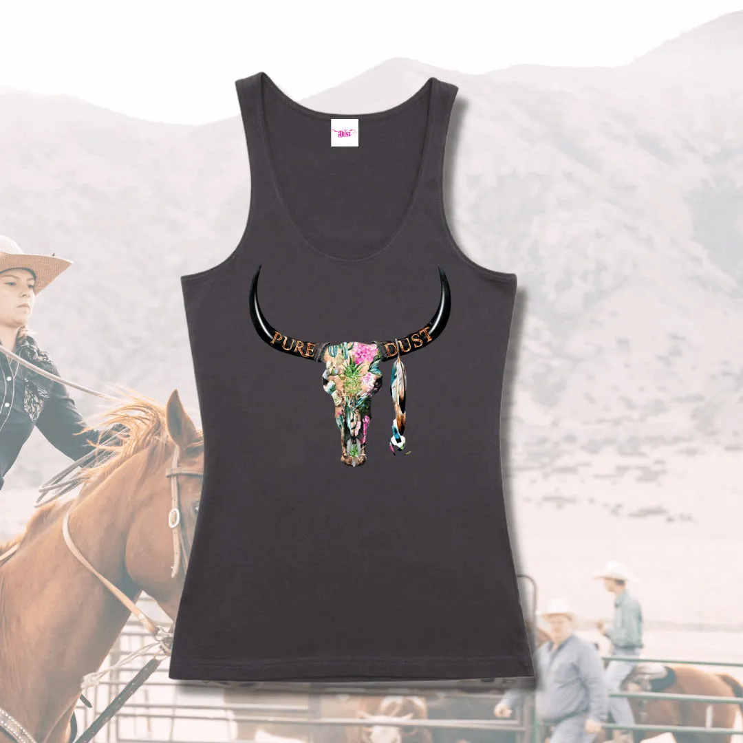 Ladies  Singlet 'Cactus Skull'