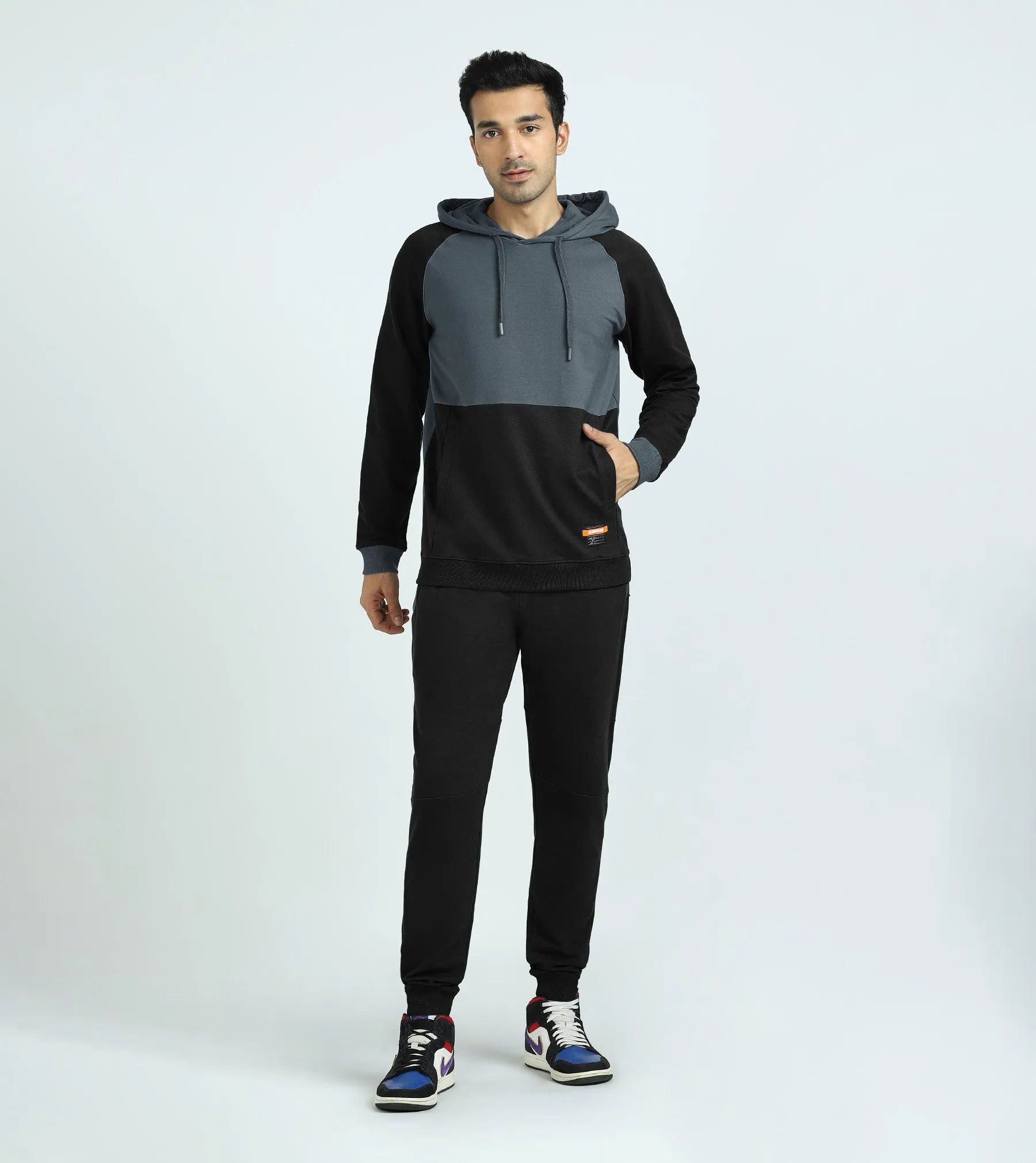 Quest French Terry Cotton Hoodie And Joggers Co-ord Set Phantom Grey