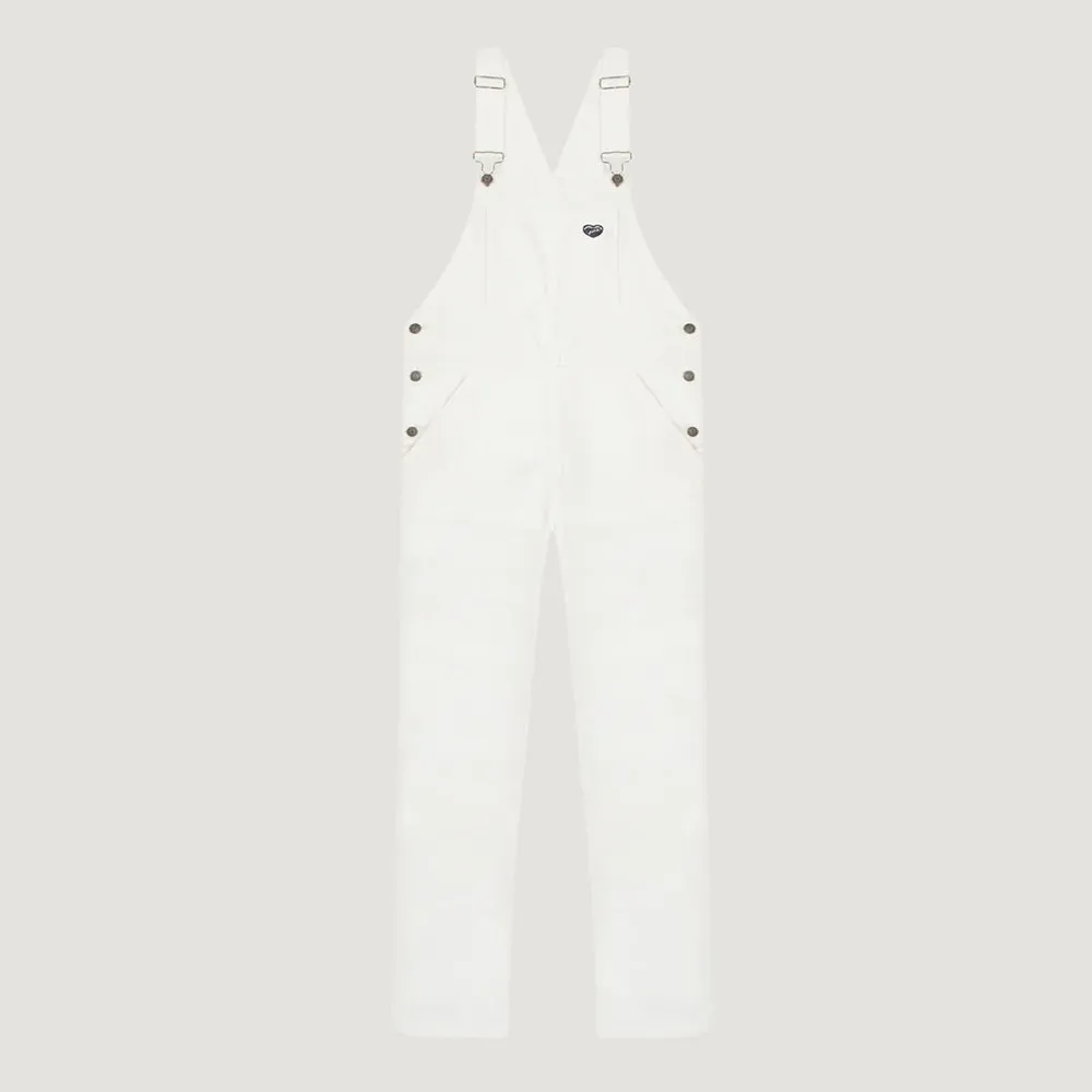 "Mini Patch MLB" Brady Denim Jumpsuit (Denim Off White)