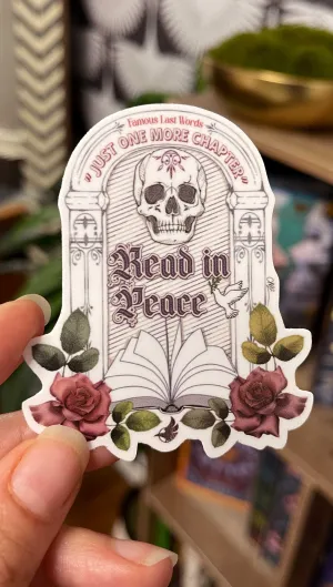 Read in Peace - Vinyl Sticker