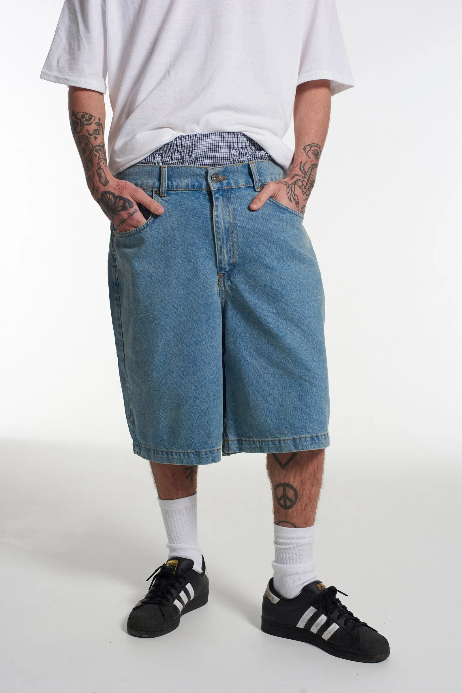 Skater Shorts Mid Blue