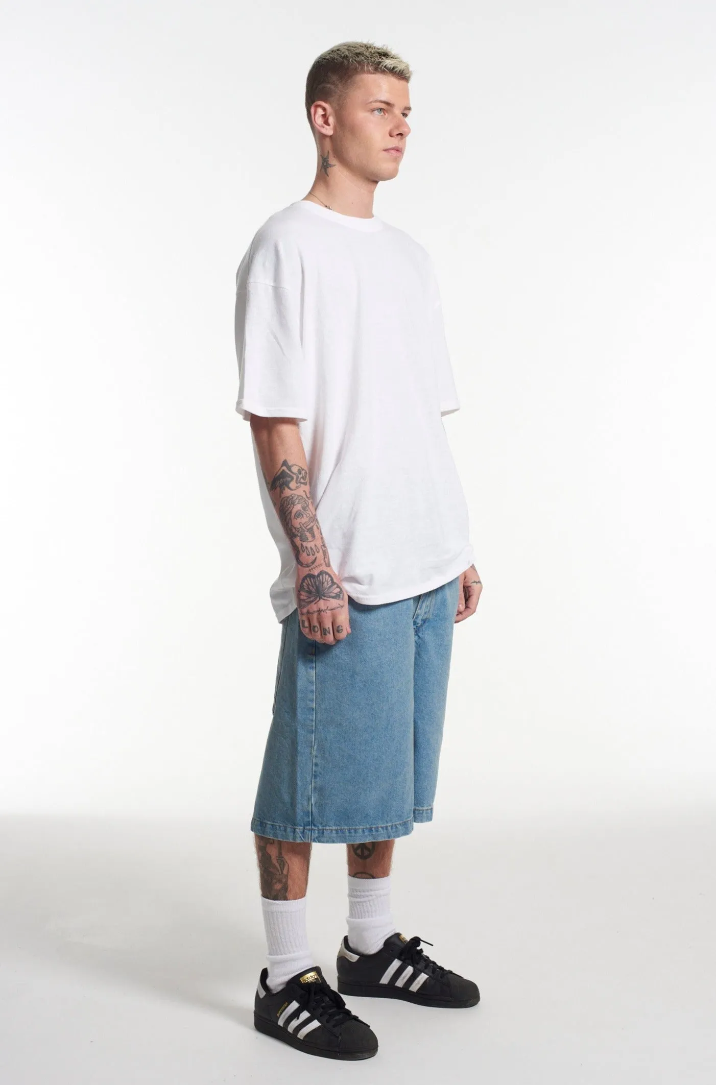 Skater Shorts Mid Blue