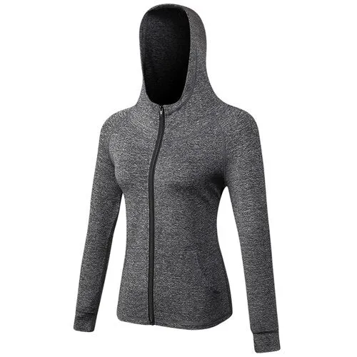 Sporty Hooded Zip Jacket Womenswear