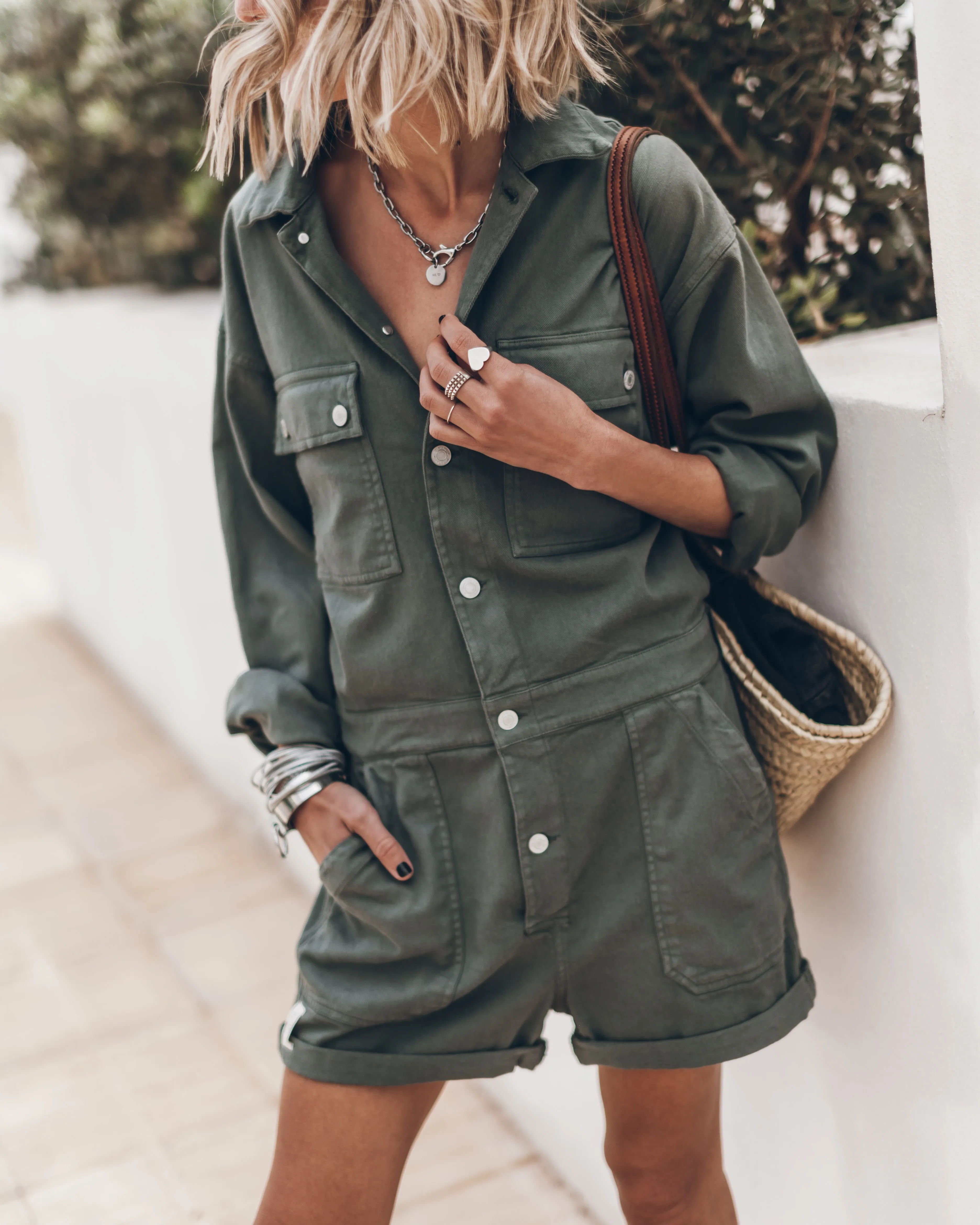 The Green Short Jumpsuit