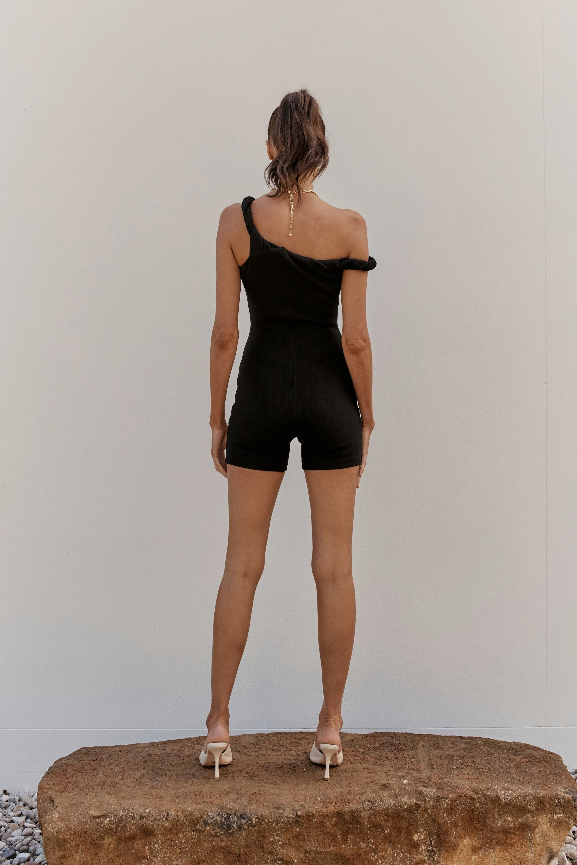 The Poppy Romper Black