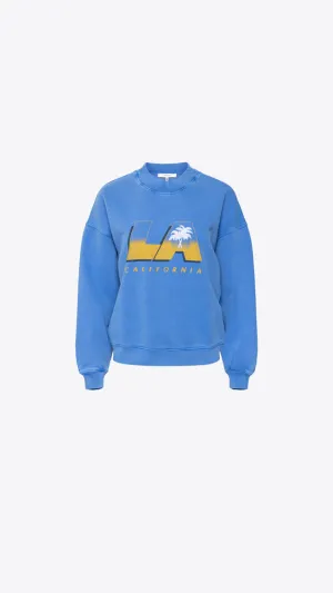 Vintage LA Sweatshirt - Washed Bright Blue